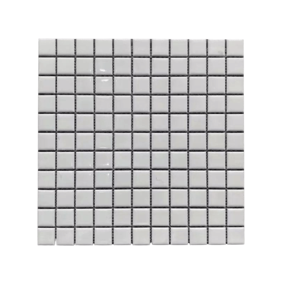 โมเสค TIMELESS TILES รุ่น CLASSIC SQUARE 25 ขนาด 30X30 ซม. สีขาว ผิวเงา GLOSS WHITE โมเสคเซรามิกทรงสี่เหลี่ยมจัตุรัส_0